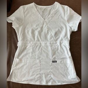 Grey's Anatomy White Women's Wrap Top